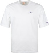Champion - T-Shirt Logo Wit - Maat XXL - Regular-fit