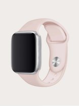 Innerlight® Siliconen Apple Watch Bandje - Licht Roze - 42/44/45 mm - Series 1 2 3 4 5 6 7 SE - Geschikt voor Apple Watch