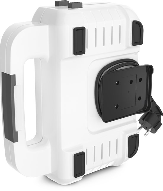 Achterkant van de Tefal Snack XL tosti- en wafelmaker met kabelopslag.