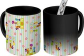 Magische Mok - Foto op Warmte Mokken - Koffiemok - Kinderen - Bloemen - Patronen - Sokken - Magic Mok - Beker - 350 ML - Theemok