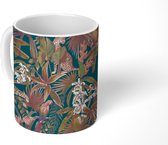 Mok - Vintage - Jungle - Patronen - Panter - Mokken - 350 ML - Beker - Uitdeelcadeautjes