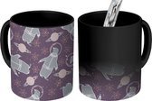 Magische Mok - Foto op Warmte Mokken - Koffiemok - Jongens - Kinderen - Patroon - Ruimte - Kinderen - Magic Mok - Beker - 350 ML - Theemok