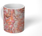 Mok - Marmer print - Waterverf - Abstract - Patronen - Mokken - 350 ML - Beker - Uitdeelcadeautjes