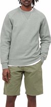 Carhartt Chase Sweat Gold Logo Heather Grey