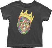 Biggie Smalls Kinder Tshirt -Kids tm 3 jaar- Crown Zwart