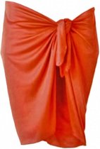rok Pareo dames 165 x 56 cm polyester oranje