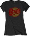 David Bowie - Diamond Dogs Vintage Dames T-shirt - XS - Zwart