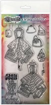 Dylusions couture Clear stamps - Lamallen who lunch duo