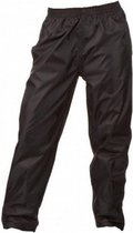 regenbroek junior polyester zwart maat 134/140