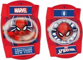 beschermset Spider-Man junior foam rood 4-delig maat S