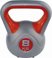 kettlebell fit rood/grijs 8 kg