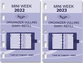Kalpa 6247-23-24 Mini Organizer Agenda Vulling Week NL EN 2023 2024