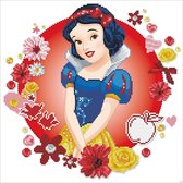 CD851000207 Camelot Dotz - 40cmx40cm Snow White's World Diamond Painting Kit (produit par Diamond Dotz®)