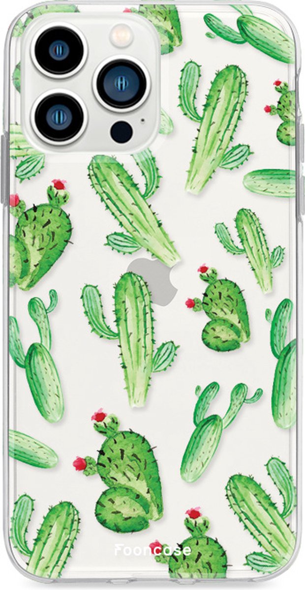iPhone 13 Pro hoesje TPU Soft Case - Back Cover - Cactus