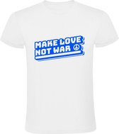 Make love not war Heren T-shirt | Oekraine | Oorlog | Kiev | Peace | Wit