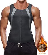 Zweetpak L - Body-Shaper - Gewichtsverlies, Sauna-Zweet-Body shaper voor heren, fitness, Grijs