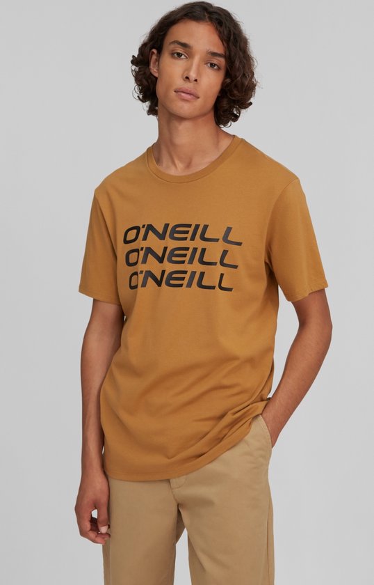 O'Neill T-Shirt Men Triple Stack Ss T-Shirt Dijon -A L - Dijon -A 100% Eco-Katoen Round Neck