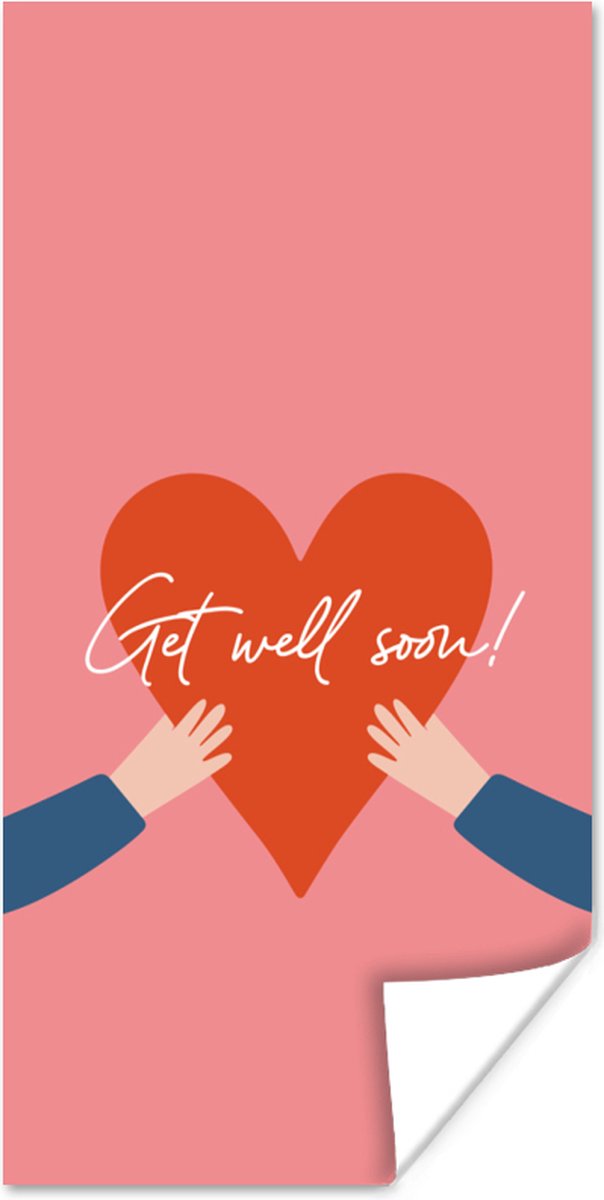 Poster Beterschap - Spreuken - Hand - 20x40 cm