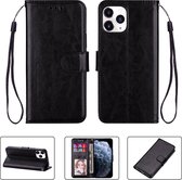 Luxe PU Lederen Wallet Case Geschikt Voor Apple iPhone 13 Pro Max (6.7 Inch) - Portemonnee Book Case Flip Cover Hoesje Met Multi Stand Functie - Kaarthouder Card Beschermhoes Sleeve Met Pasje