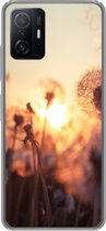 Geschikt voor Xiaomi 11T Pro hoesje - Paardenbloem - Zonsondergang - Lente - Siliconen Telefoonhoesje