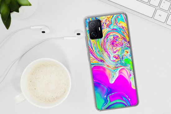 Coque Xiaomi 11 Lite 5G NE - Art - Couleurs - Psychédélique - Coque de téléphone en Siliconen