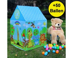 Ballenbak Speeltent - Incl 50 Stuks Ballenbak Ballen - Baby - Peuter - Speeltent voor kinderen - Ballentent Popup