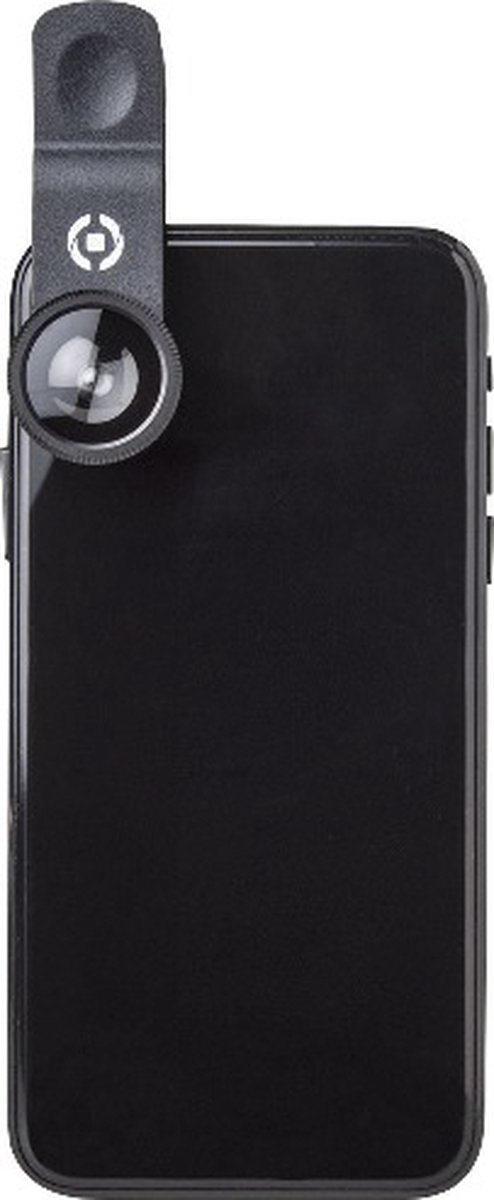 Fotolenzen Set 3-delig voor Smartphone, Zwart - Kunststof - Celly