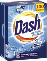 Dash XXL PACK Alpenfris Lessive Universelle - 6 kg (100 Lavages)