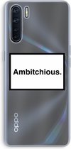Case Company® - Oppo A91 hoesje - Ambitchious - Soft Cover Telefoonhoesje - Bescherming aan alle Kanten en Schermrand