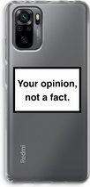 Case Company® - Xiaomi Redmi Note 10 Pro hoesje - Your opinion - Soft Cover Telefoonhoesje - Bescherming aan alle Kanten en Schermrand