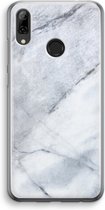 Case Company® - Huawei P Smart (2019) hoesje - Witte marmer - Soft Cover Telefoonhoesje - Bescherming aan alle Kanten en Schermrand