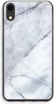 Case Company® - iPhone XR hoesje - Witte marmer - Soft Cover Telefoonhoesje - Bescherming aan alle Kanten en Schermrand