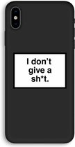 Case Company® - iPhone XS hoesje - Don't give a shit - Biologisch Afbreekbaar Telefoonhoesje - Bescherming alle Kanten en Schermrand
