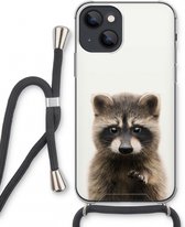 Case Company® - iPhone 13 mini hoesje met Koord - Rocco - Telefoonhoesje met Zwart Koord - Extra Bescherming aan alle Kanten en Over de Schermrand