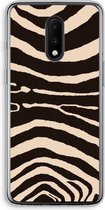 Case Company® - OnePlus 7 hoesje - Arizona Zebra - Soft Cover Telefoonhoesje - Bescherming aan alle Kanten en Schermrand