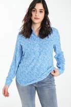 Cassis Dames Hemd met zebramotief - Blouse - Maat 46