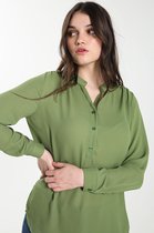Cassis Dames Hemd met fronsjes - Blouse - Maat 38