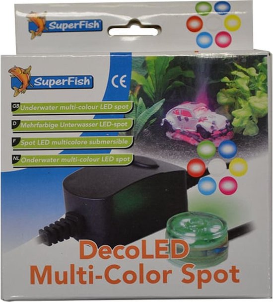 SuperFish DecoLED MultiColor Spot - Aquariumverlichting - Waterdicht |  bol.com