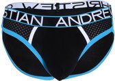 Andrew Christian Almost Naked Retro Mesh Brief Zwart - MAAT M - Heren Ondergoed - Slip voor Man - Mannen Slip