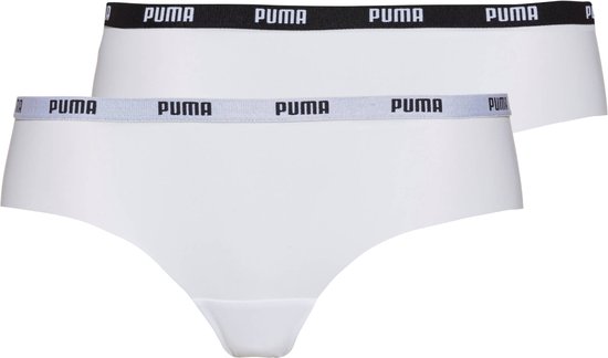 Puma Brazilian Briefs 2 Pack 603051001-300, Vrouwen, Wit, Slipje, maat: XS