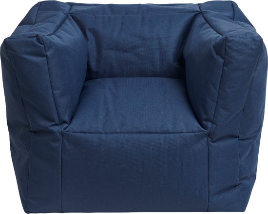 Foto: Jollein kinderfauteuil jeans blue kinder zitzak 1 t m 4 jaar 46x110cm