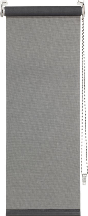 INSPIRE - Zij-trekgordijn Screen zonwering BRASILIA - PARIS - B.60 x H.190 cm - Grijs - Warmte-isolerend - Raamgordijn