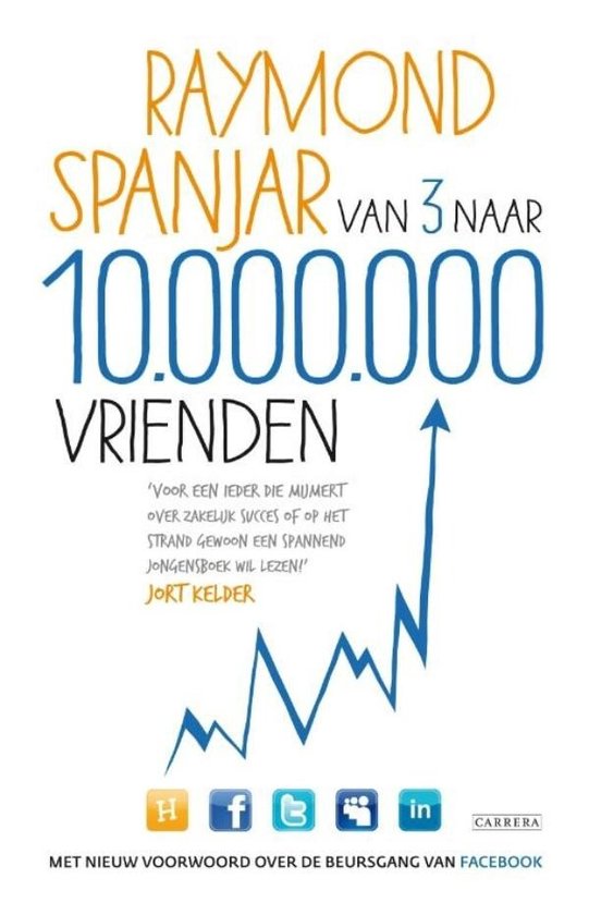 Cover van het boek 'Van 3 naar 10.000.000 vrienden' van R. Spanjar