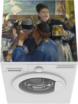 Wasmachine beschermer mat - Corner of the café concert - Edouard Manet - Breedte 60 cm x hoogte 60 cm
