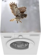 Wasmachine beschermer mat - Vliegende bosuil - Breedte 60 cm x hoogte 60 cm