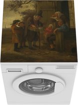 Wasmachine beschermer mat - De brillenverkoper - Jan Steen - Breedte 60 cm x hoogte 60 cm