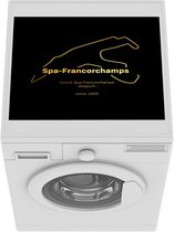 Wasmachine beschermer mat - Formule 1 - Spa Francorchamps - Circuit - Breedte 55 cm x hoogte 45 cm - Cadeau voor man