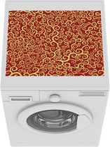 Wasmachine beschermer mat - Takken - Design - Rood - Breedte 55 cm x hoogte 45 cm