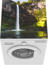 Wasmachine beschermer mat - Bridal Veil waterval Nieuw Zeeland - Breedte 60 cm x hoogte 60 cm