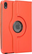 Case2go - Tablet hoes geschikt voor iPad Mini 6 (2021) - 8.3 Inch - Draaibare Book Case Cover - Oranje